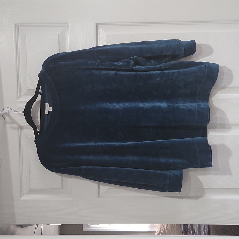 Garnet Hill velour top XL